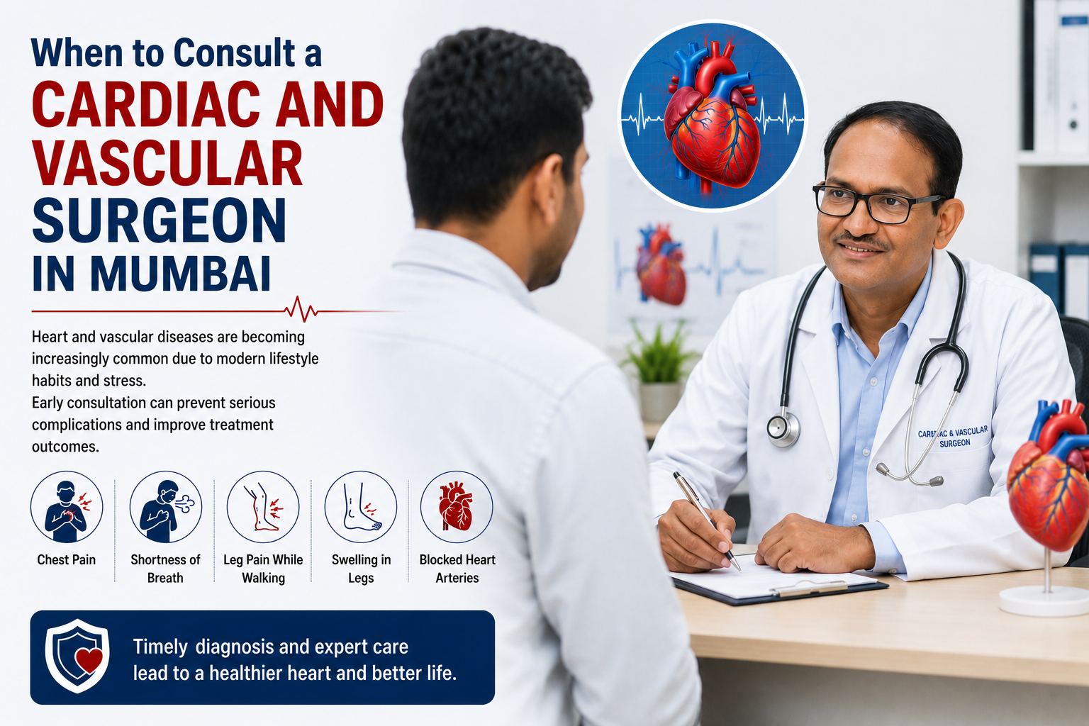 When to Consult a Cardiac and Vascular Surgeon in Mumbai