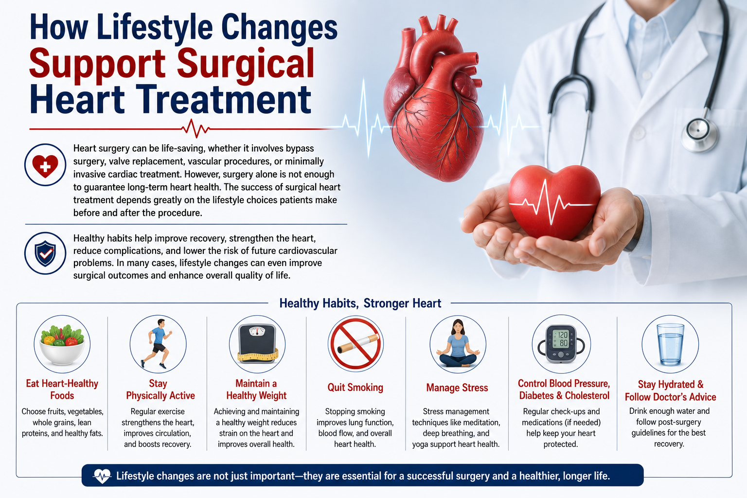 How Lifestyle Changes Support Surgical Heart Treatment