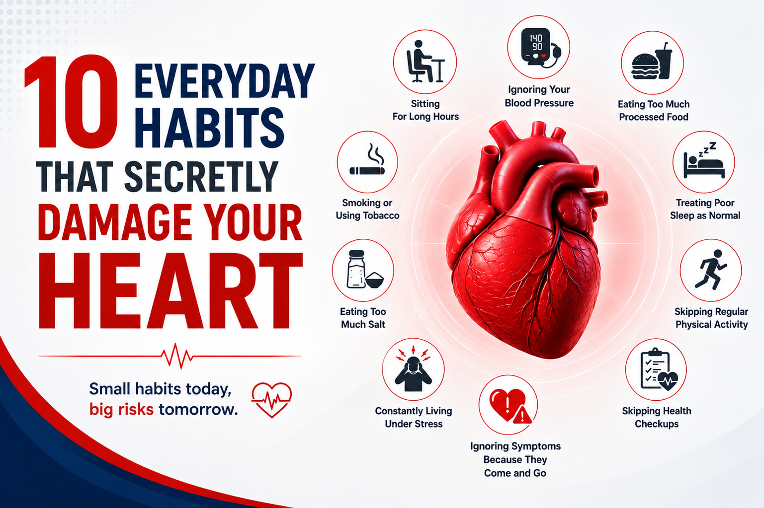 10 Everyday Habits That Secretly Damage Your Heart